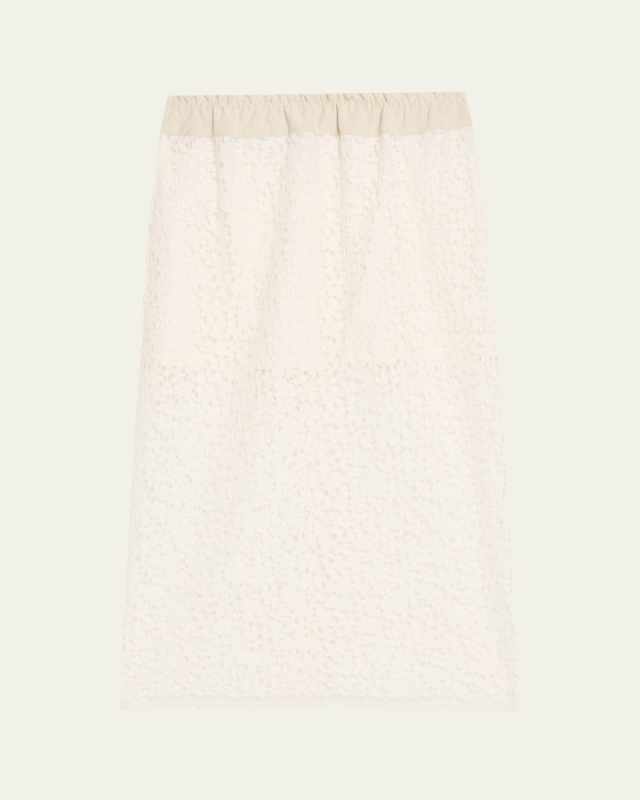Lace Ruched Skirt